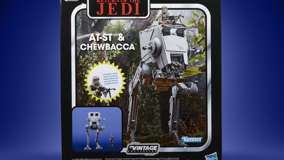 Hasbro Debuts Star Wars AT-ST & Chewbacca Vintage Collection Set 